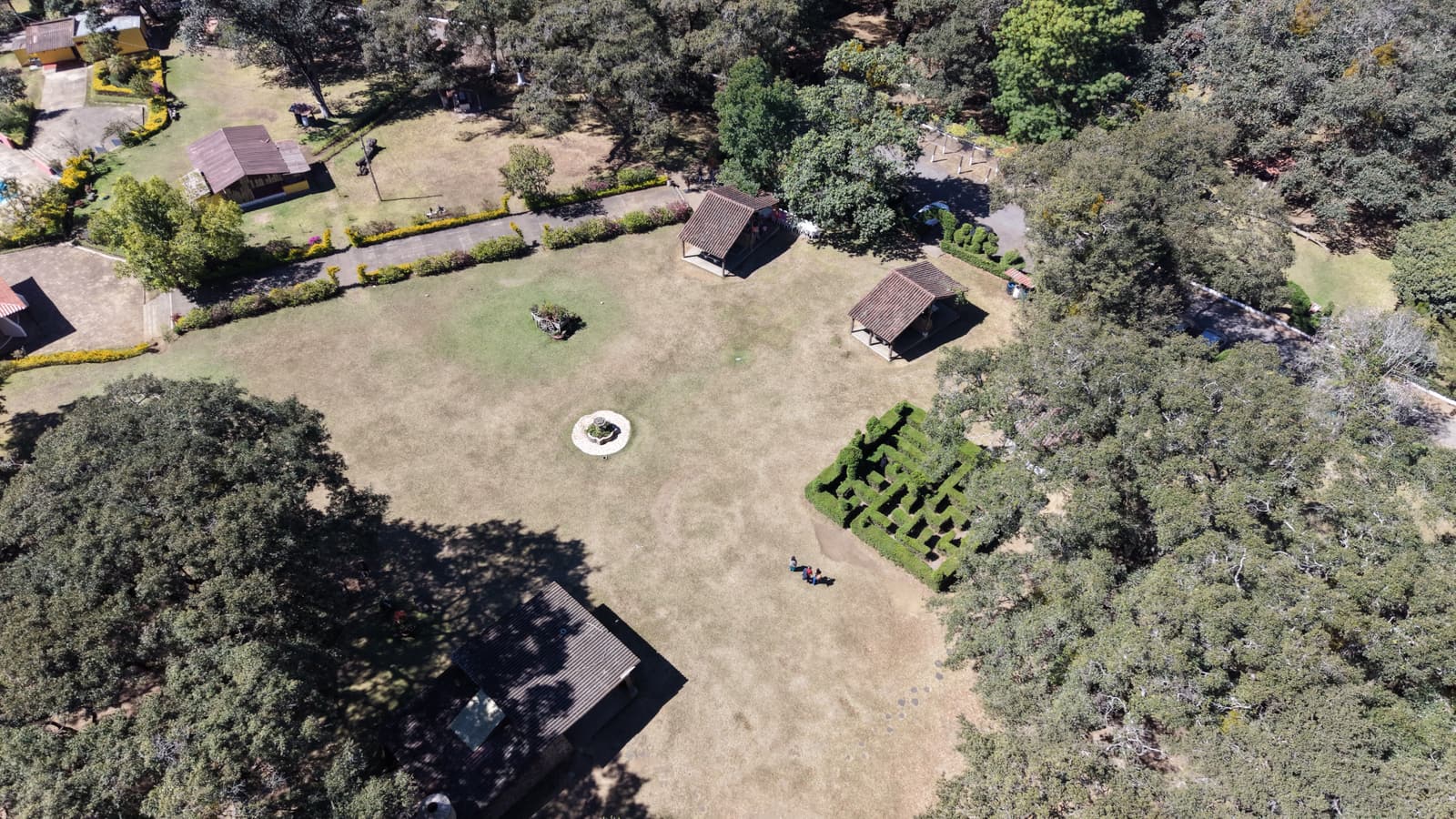 Aerial property overview shot